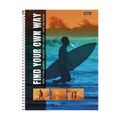 Caderno Universitário 1m 80fls Free Wave (Own Way) FORONI
