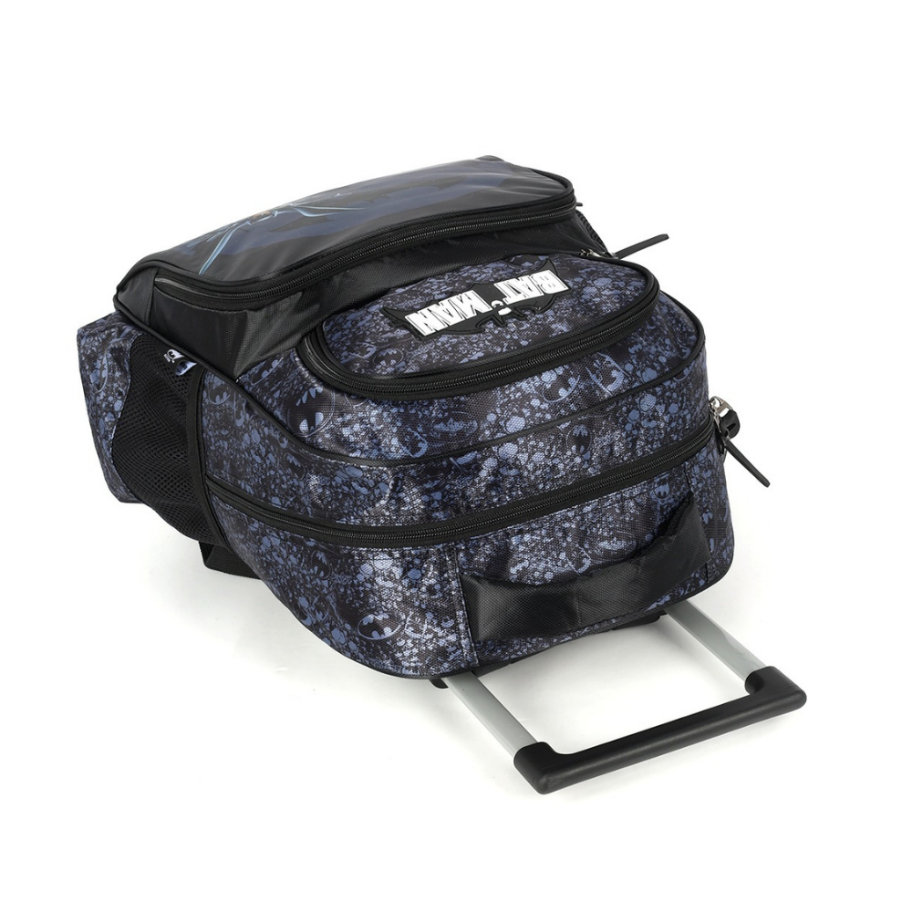Mochila com Rodas e Alça DC Batman Preto LUXCEL