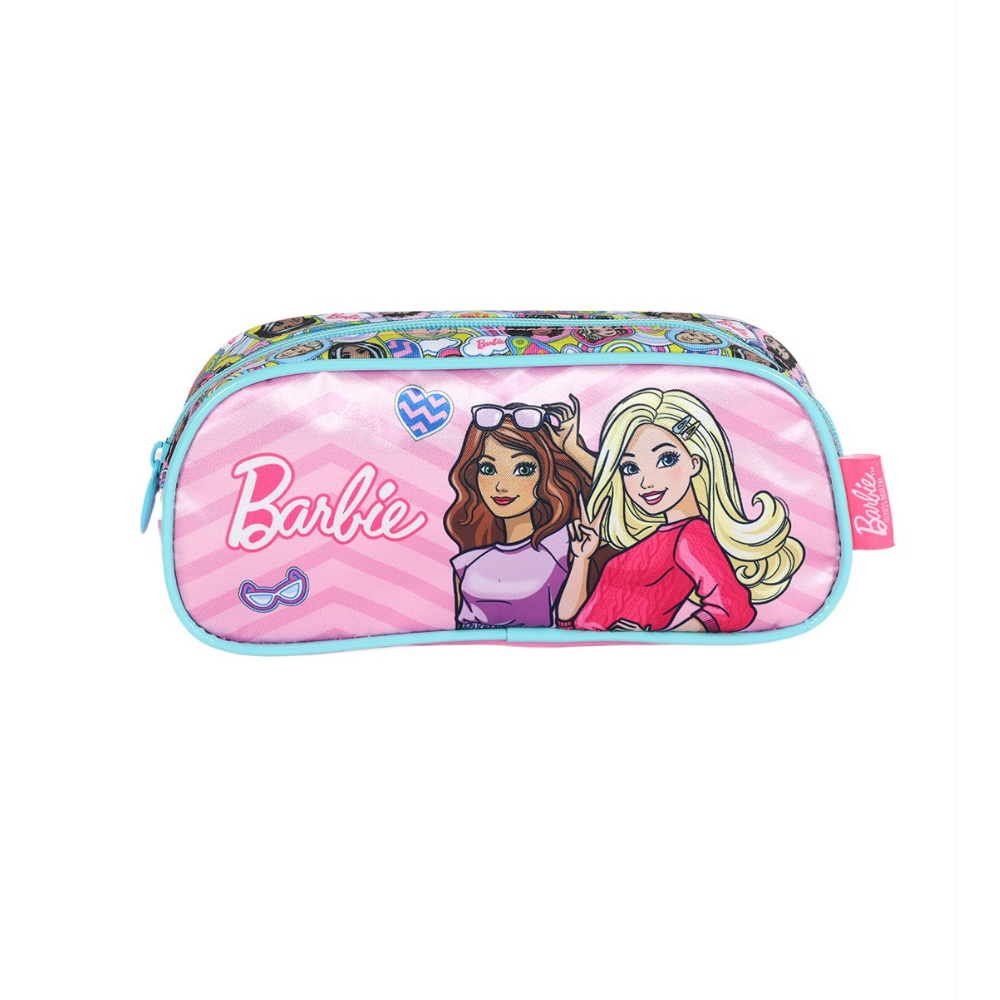 Estojo Simples Barbie Rosa LUXCEL