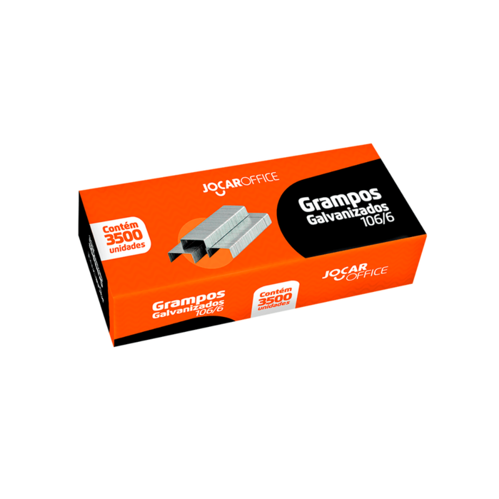 Grampo Galvanizado 106/6 3500un JOCAR OFFICE