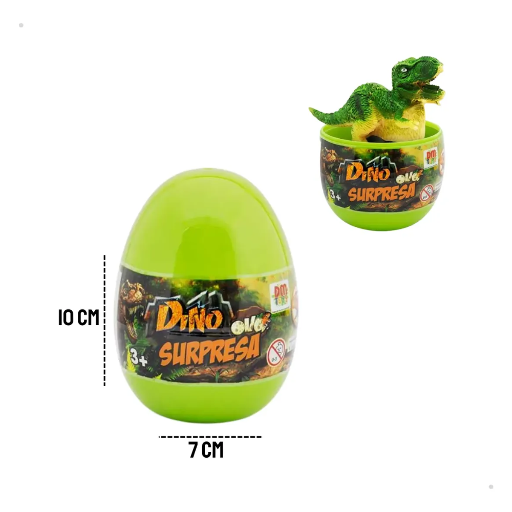 Dino Ovo Surpresa Dinossauro Pull Back DM TOYS