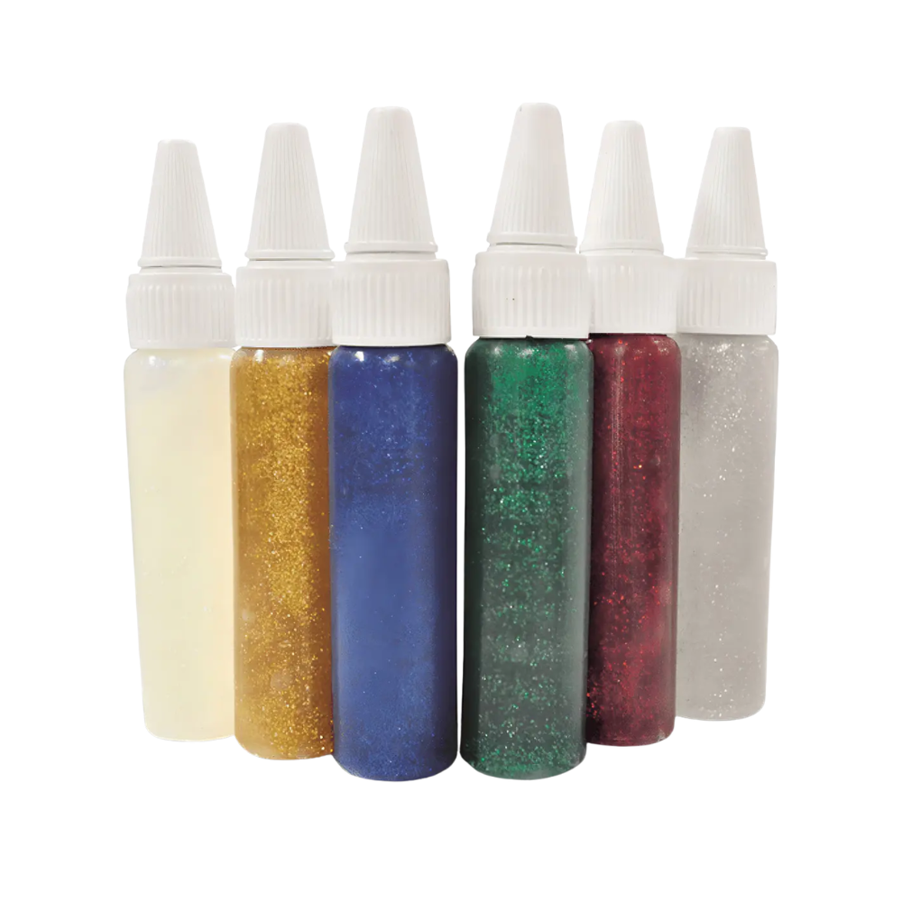 Cola Colorida com Brilho 6 Cores 25g LEO&LEO