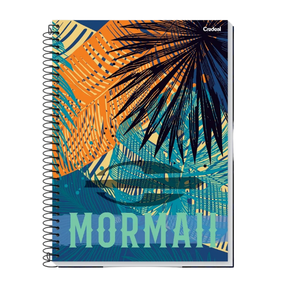 Caderno Universitário 10m 160fls Mormaii Masculino (Tropical) CREDEAL
