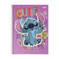 Caderno Universitário 1m 80fls Disney Stitch (Cute) FORONI