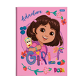 Caderno Brochurão Dora Aventureira 80f (Rosa) FORONI