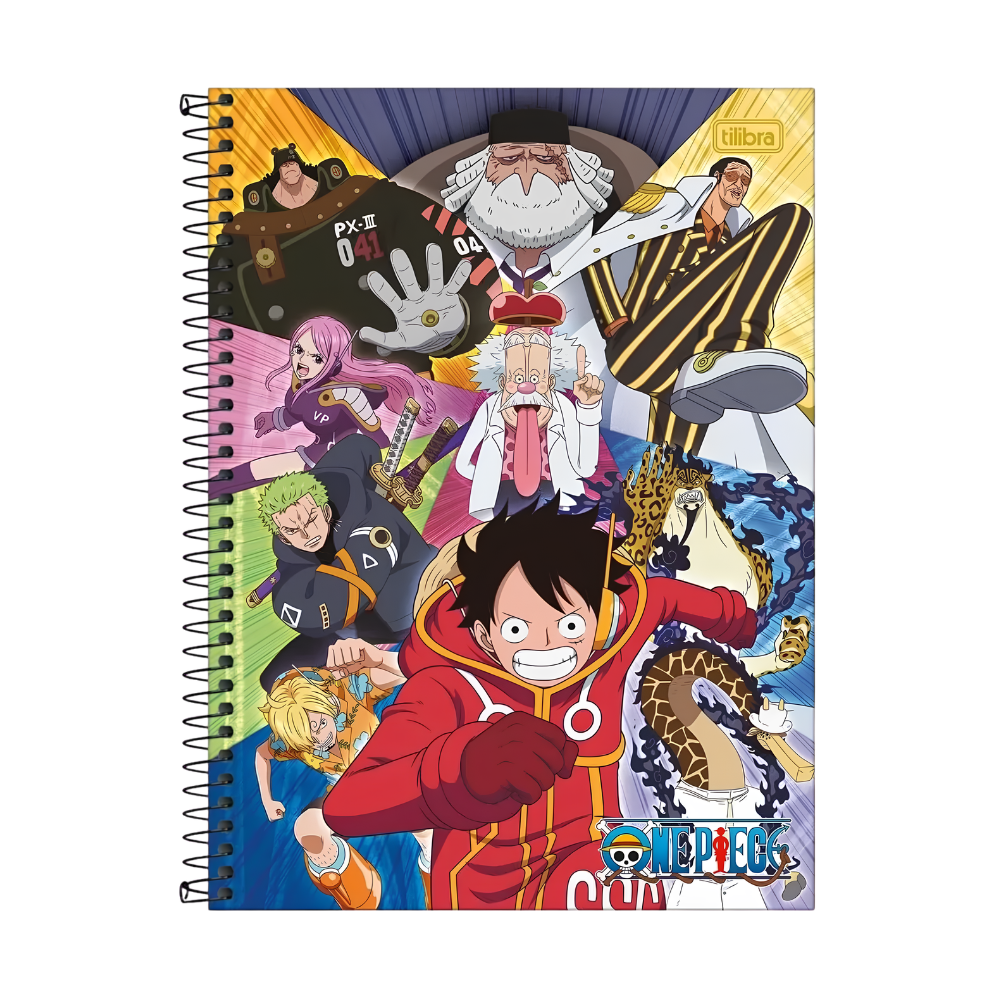 Caderno Universitário 1m 80fls One Piece (Gorosei) TILIBRA