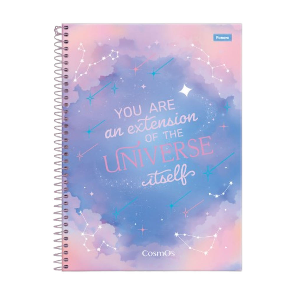 Caderno Universitário Cosmos 1m 80f (Universe) FORONI