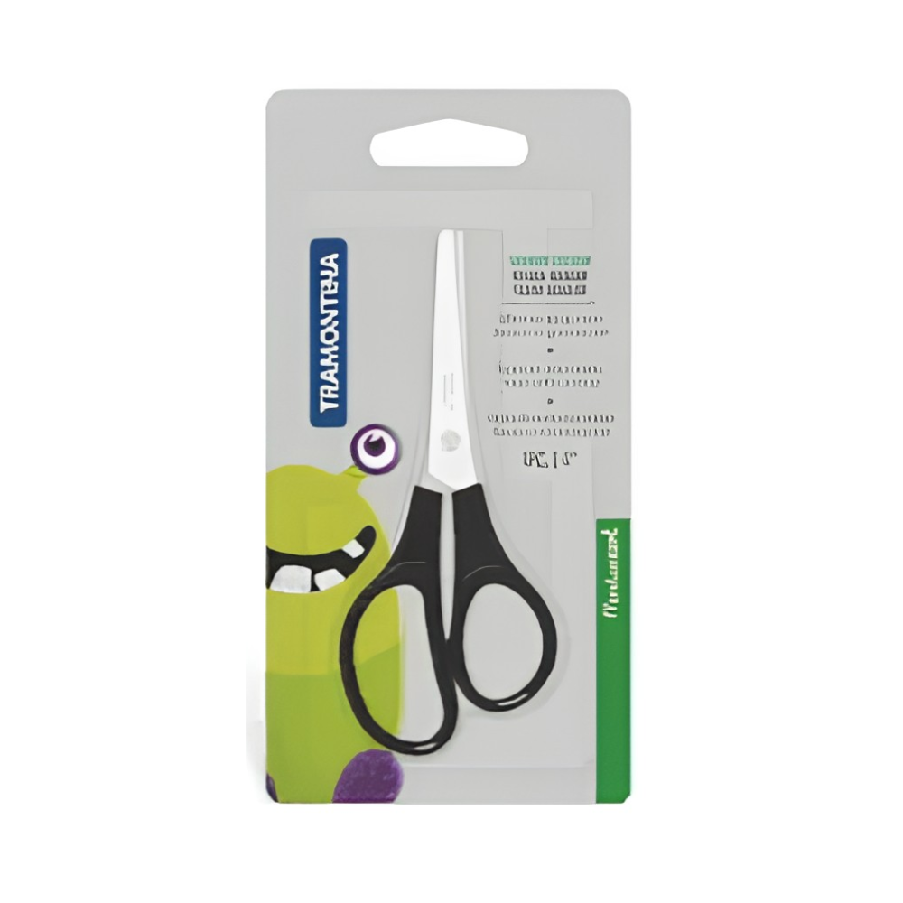 Tesoura Escolar 10,5cm (Preto) TRAMONTINA