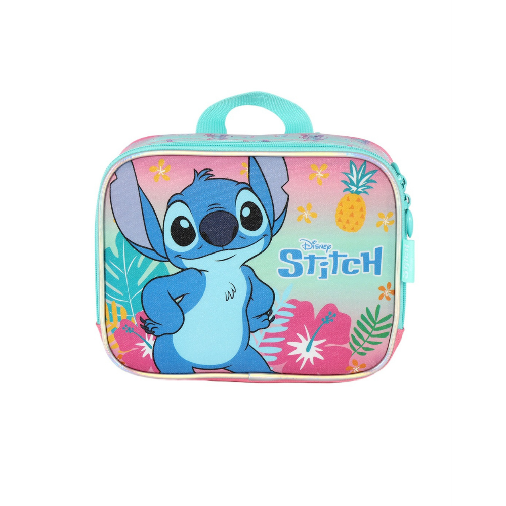 Lancheira Disney Stitch e Angel Rosa LUXCEL