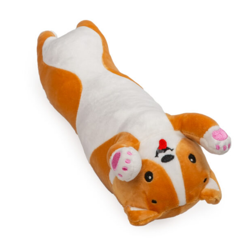 Almofada de Pelúcia Cachorro 70cm Dogão Hug Me Up (Laranja) POLIBRINQ