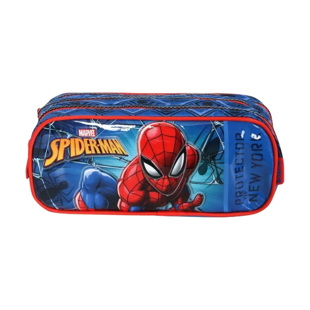 Estojo Triplo Marvel Spider-Man XERYUS
