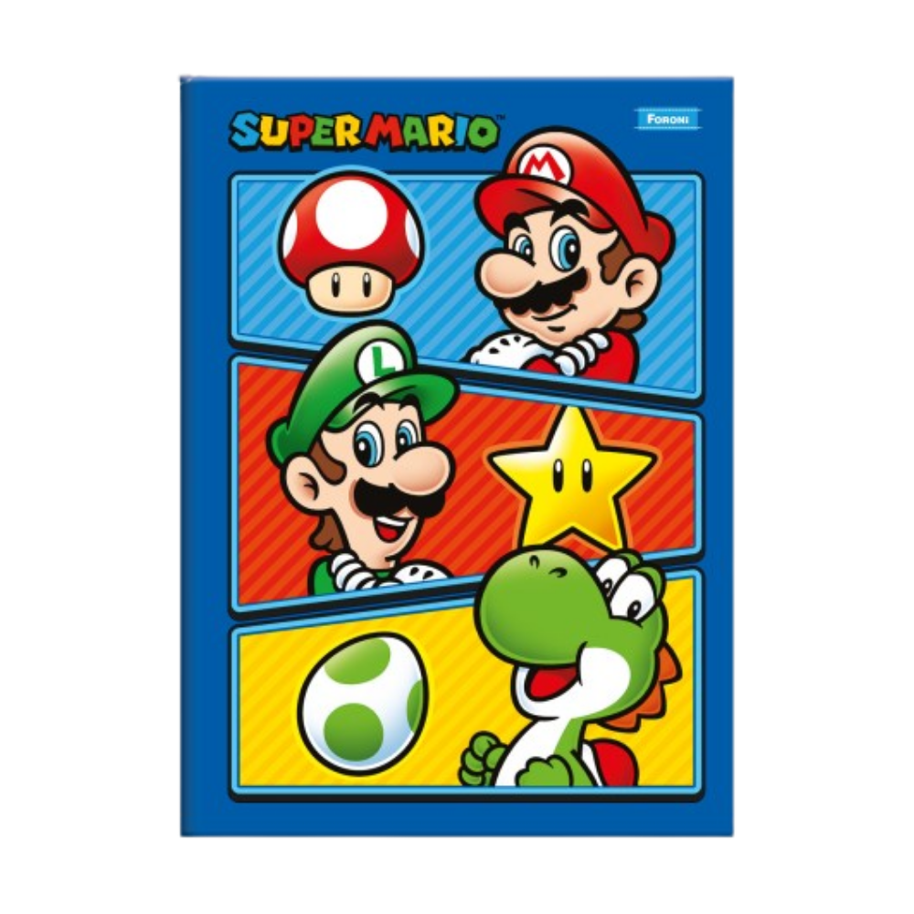 Caderno Brochurão Super Mario 80f (Trio) FORONI