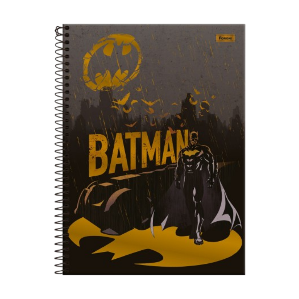 Caderno Universitário 1m 80fls DC Batman (Gotham) FORONI