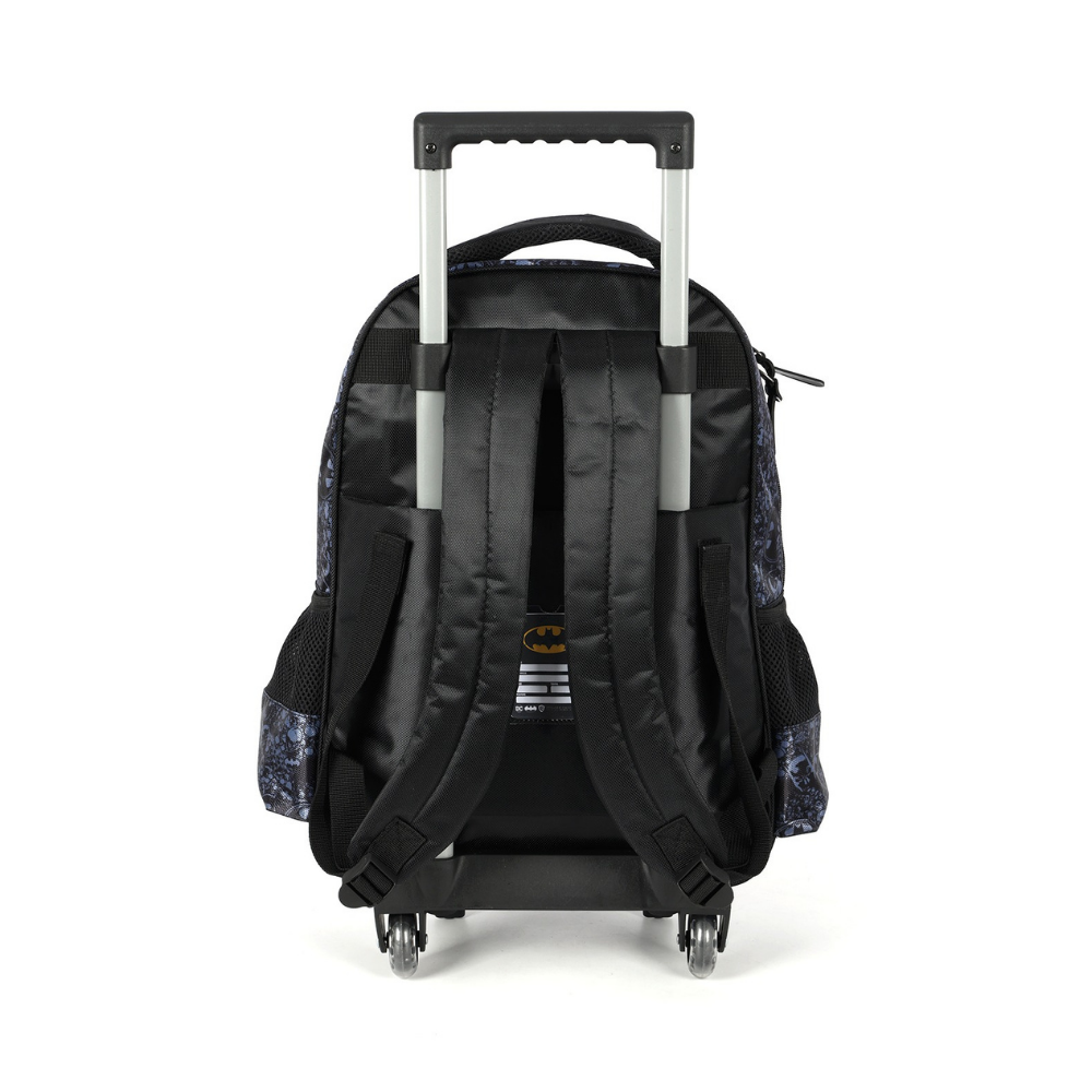 Mochila com Rodas e Alça DC Batman Preto LUXCEL
