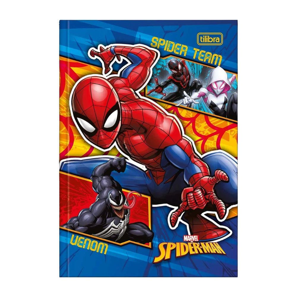 Caderno Brochurão Marvel Spider-Man 80f (Venom x Spider Team) TILIBRA
