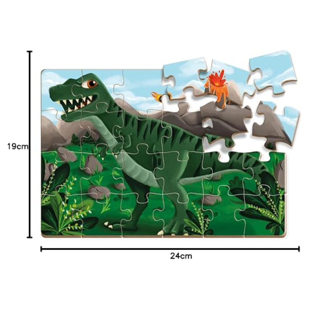 Quebra Cabeça Dinossauro Tiranossauro Rex 24 Peças BRINCADEIRA DE CRIANÇA
