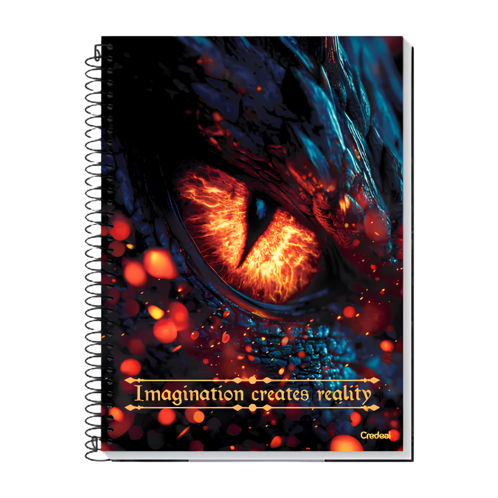 Caderno Universitário 10m 160fls Aventura com Dragões (Imagination) CREDEAL
