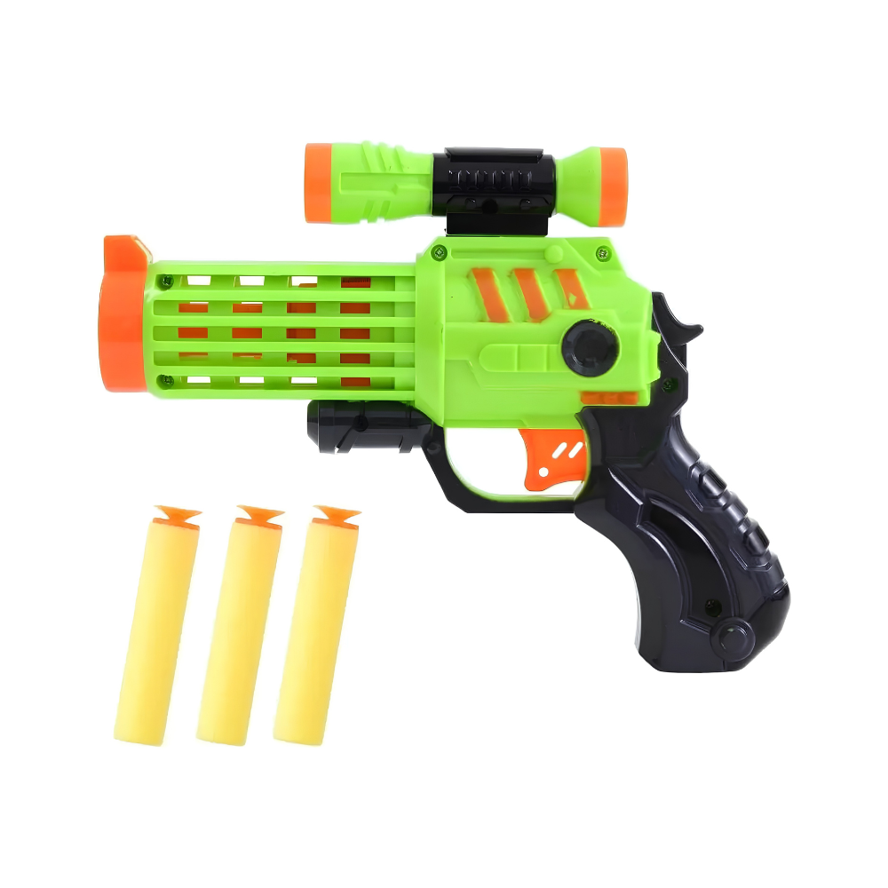 Lançador c/ 3 Dardos e Mira Guns Master BRINKZANIA