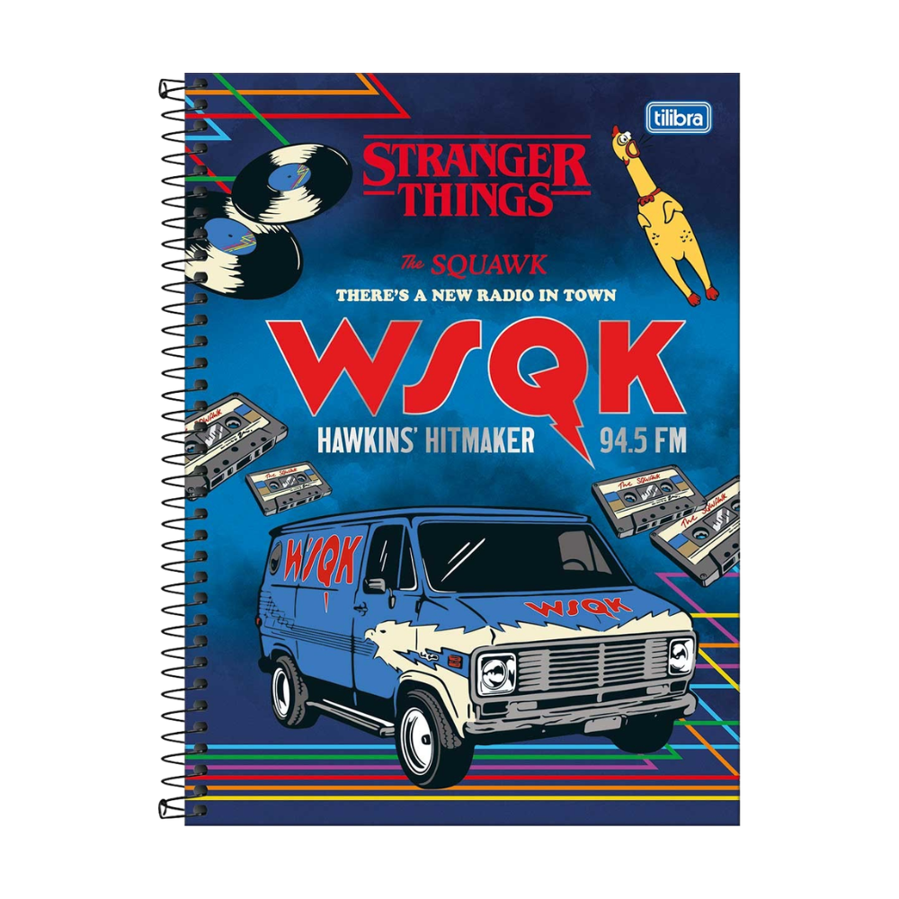 Caderno Universitário Connect 10m 160fls Stranger Things (WSQK) TILIBRA