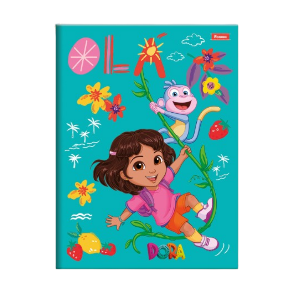 Caderno Brochurão Dora Aventureira 80f (Verde) FORONI
