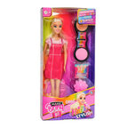 Boneca de Brinquedo Hair Stylish (Cristal) Make Brinq POLIBRINQ