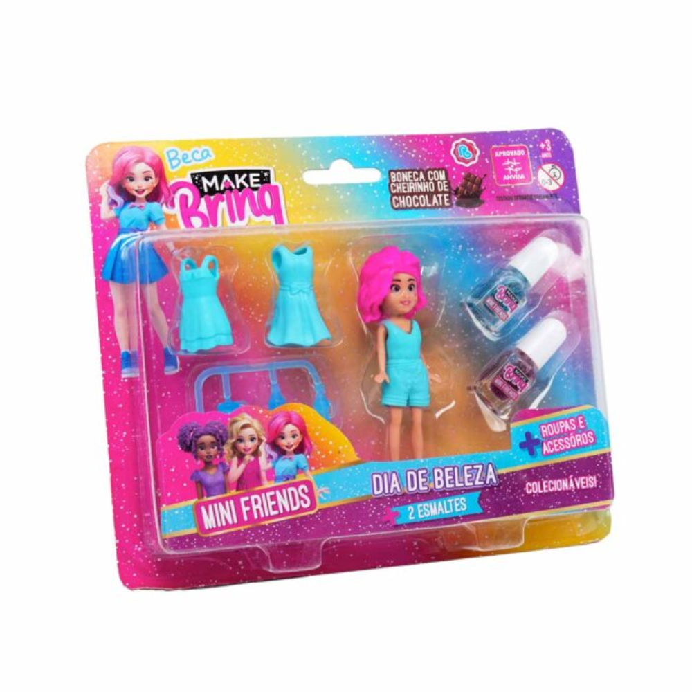 Mini Friends Dia de Beleza (Beca) Make Brinq POLIBRINQ