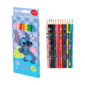 Lápis de Cor 12 Cores Disney Stitch MOLIN