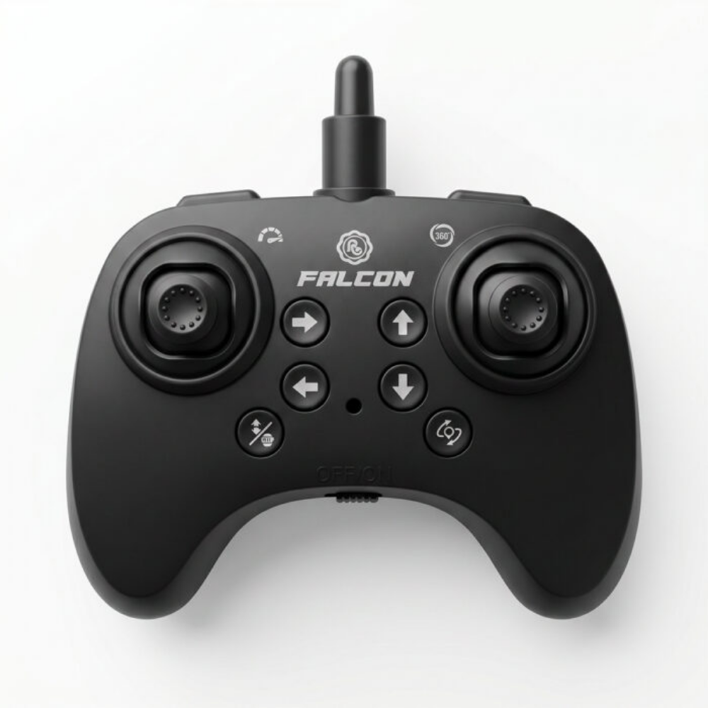 Avião Drone de Controle Remoto de Espuma com Luz Falcon POLIBRINQ