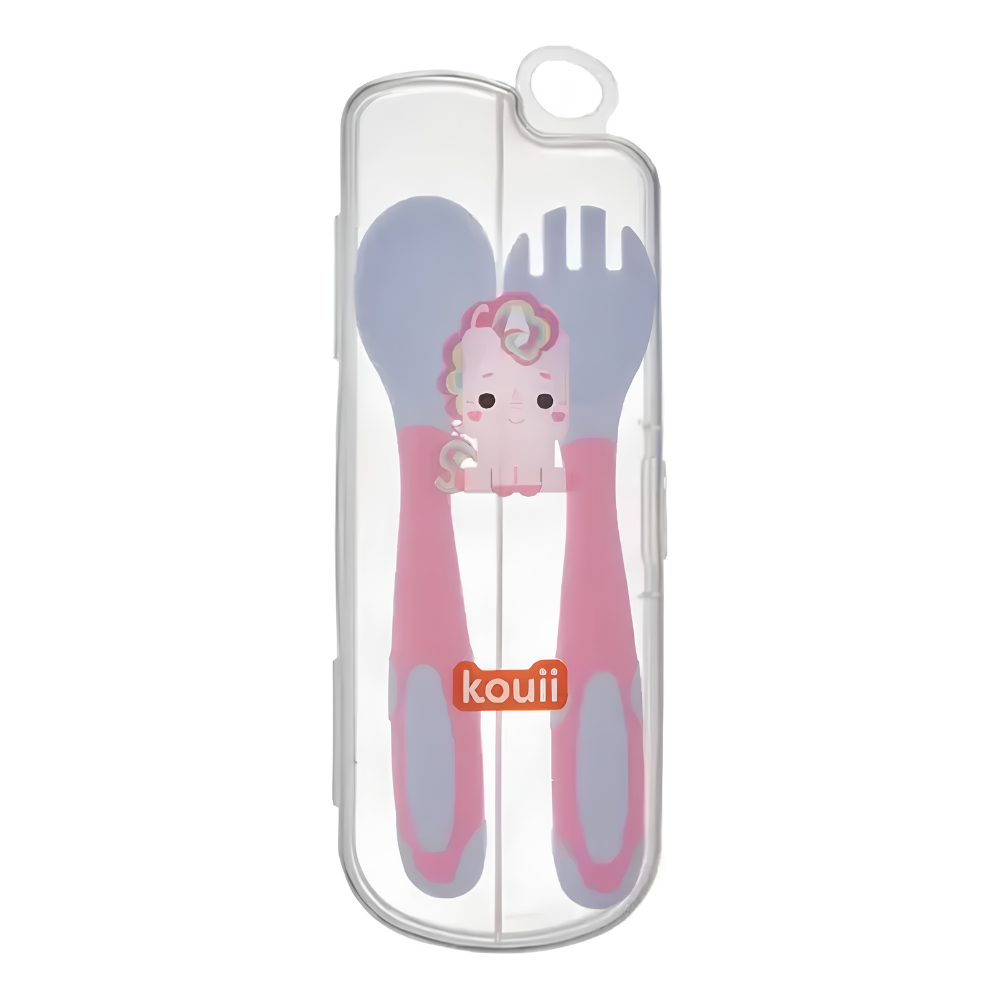 Kit Talheres Flexíveis de Plástico Filhotiis Unicornio KOUII