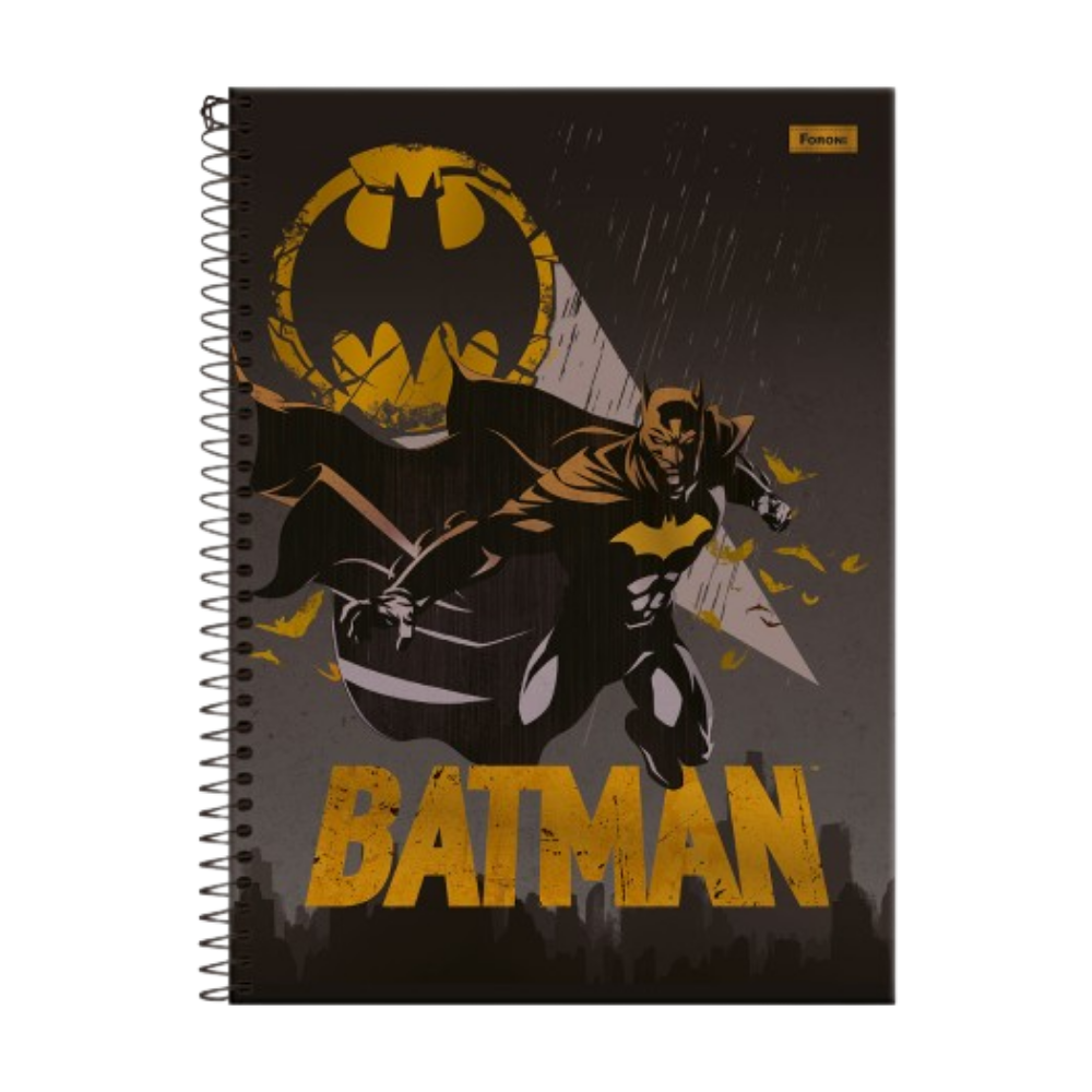 Caderno Universitário 1m 80fls DC Batman (Bat Sinal) FORONI
