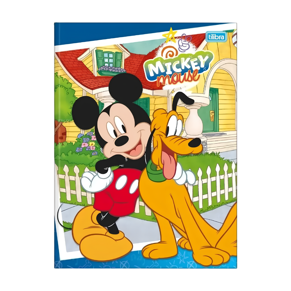 Caderno Brochurão Disney Mickey 80f (Mickey e Pluto 2) TILIBRA