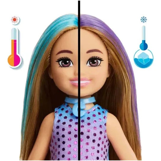 Boneca Barbie Chelsea Party Glamour Surpresa MATTEL