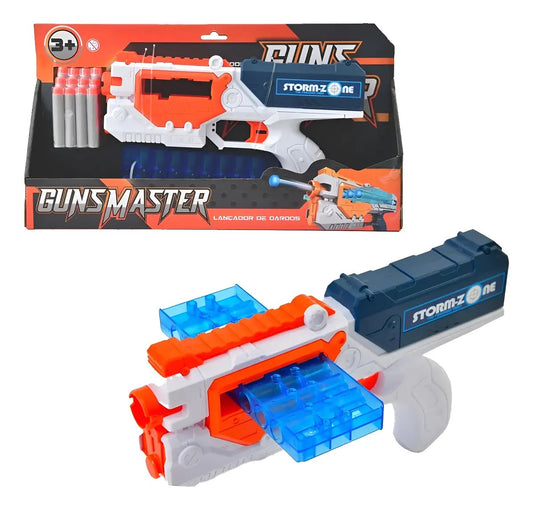 Lançador de Dardos Storm Zone 12 Dardos Guns Master BRINKZANIA