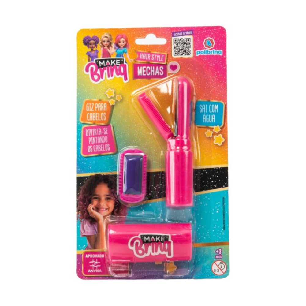 Aplicador para Mechas de Cabelo Hair Style (Roxo) Make Brinq POLIBRINQ