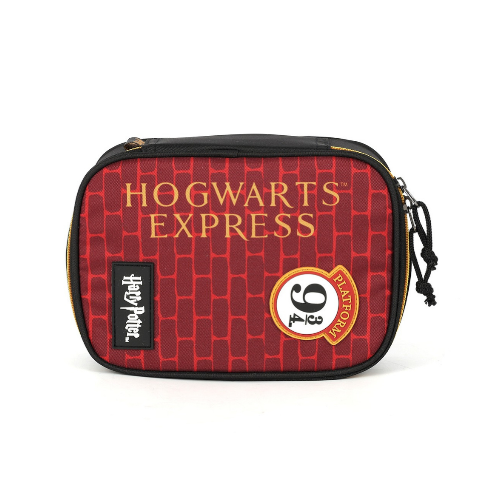 Estojo Box Harry Potter Hogwarts Express Platform 9 3/4 Vinho LUXCEL