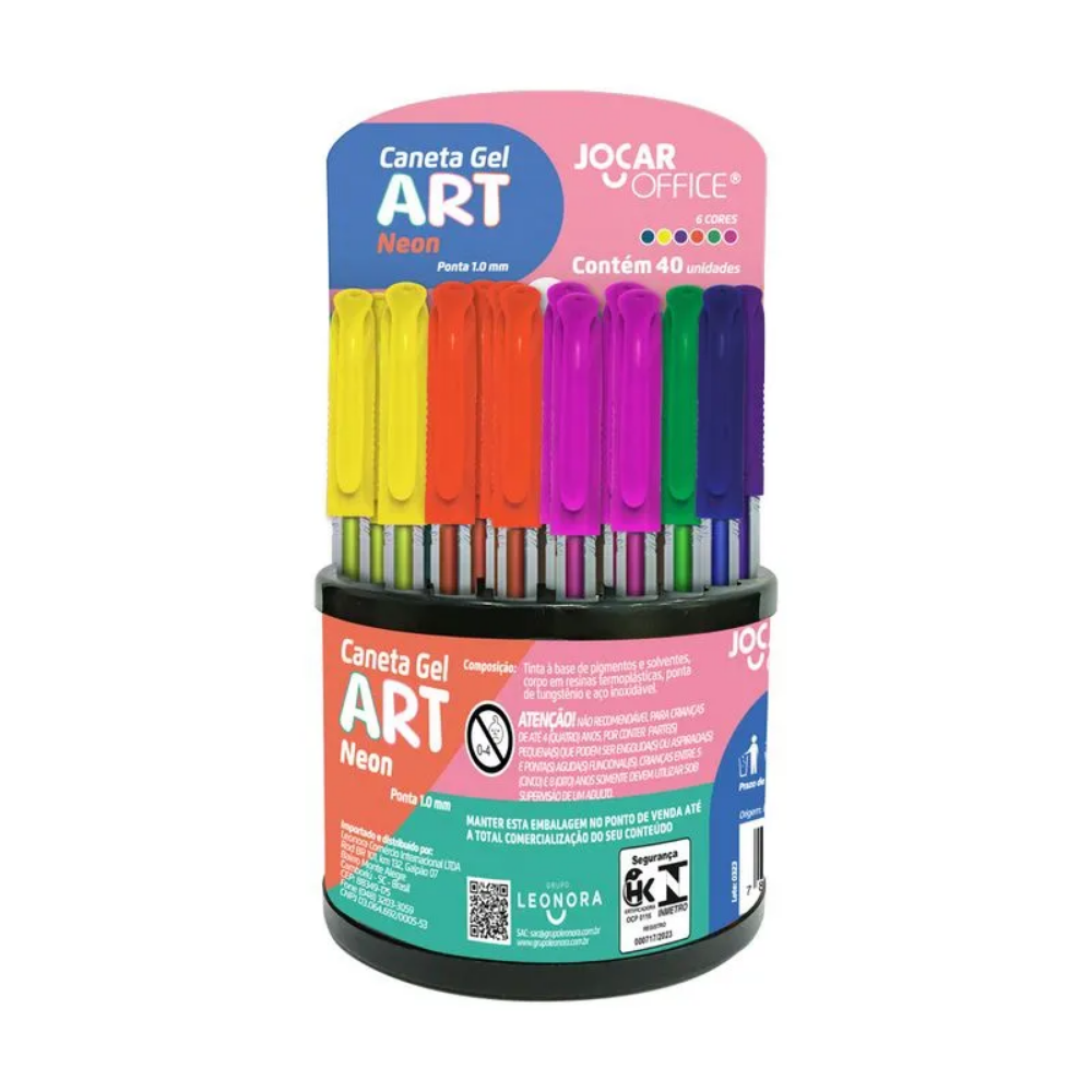 Caneta Gel Art NEON 1.0mm (Rosa) JOCAR OFFICE