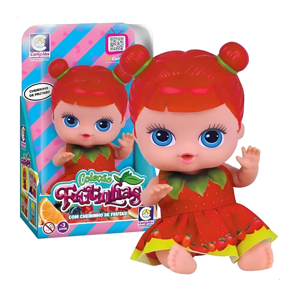 Boneca com Cheirinho de Morango Frutinhas COTIPLÁS