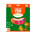 Lápis de Cor 48 Cores Resina Sextavado LEO&LEO