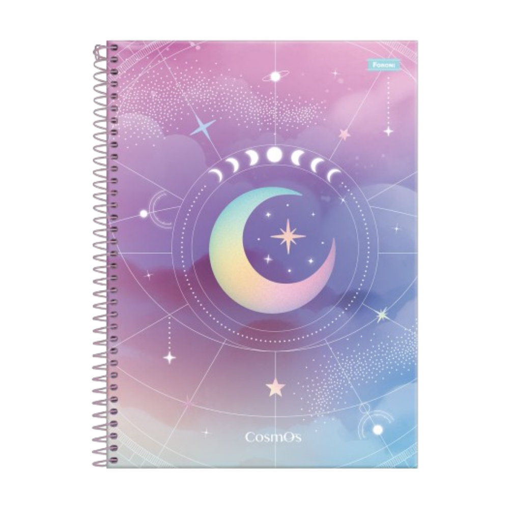 Caderno Universitário Cosmos 1m 80f (Lunar) FORONI