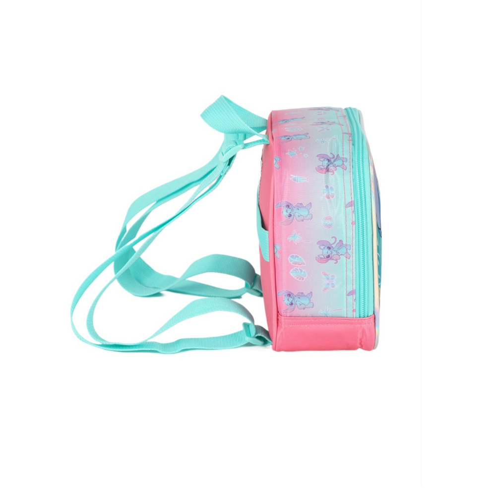 Lancheira Disney Stitch e Angel Rosa LUXCEL