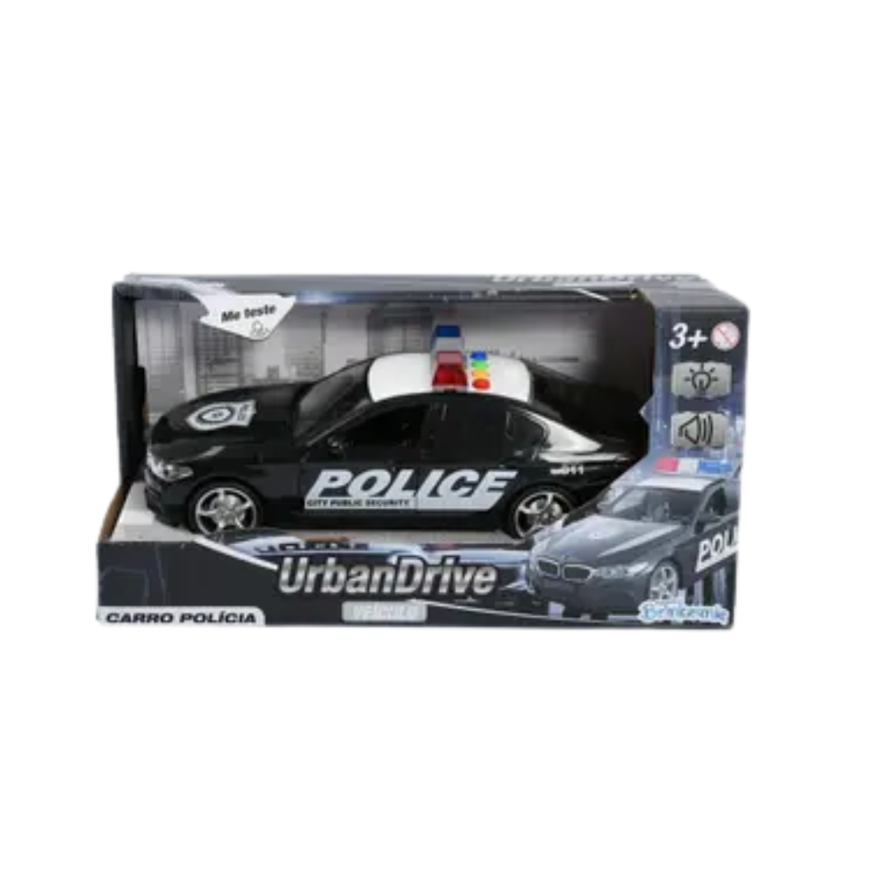 Carro de Polícia com Luzes e Sons Urban Drive BRINKZANIA