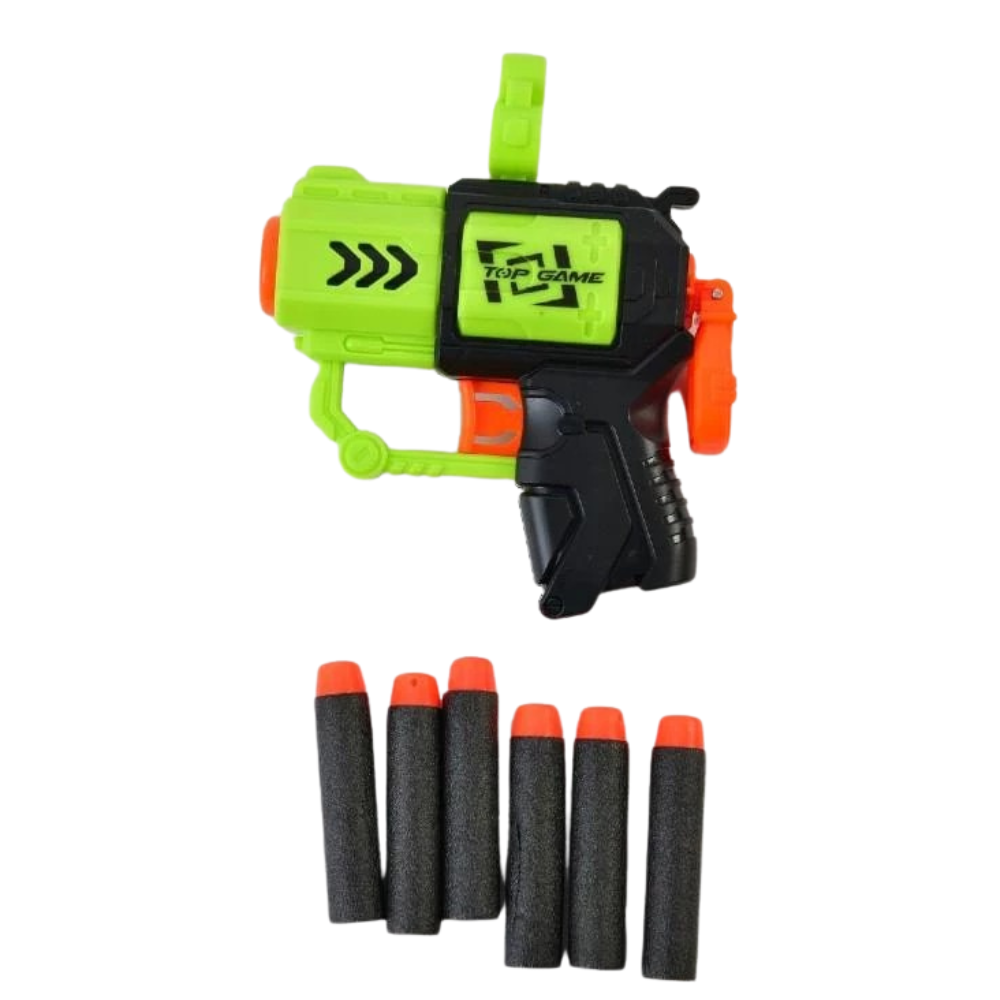Kit 2 Lançadores de Dardos Top Game 12 Dardos Guns Master BRINKZANIA