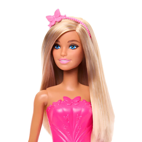 Boneca Barbie Donzelas Loira com Vestido Rosa MATTEL