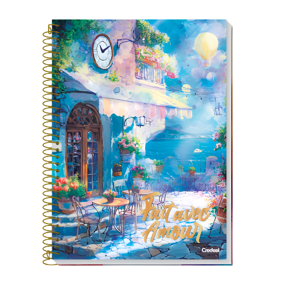 Caderno Universitários 10m 160fls Bella (Amour) CREDEAL