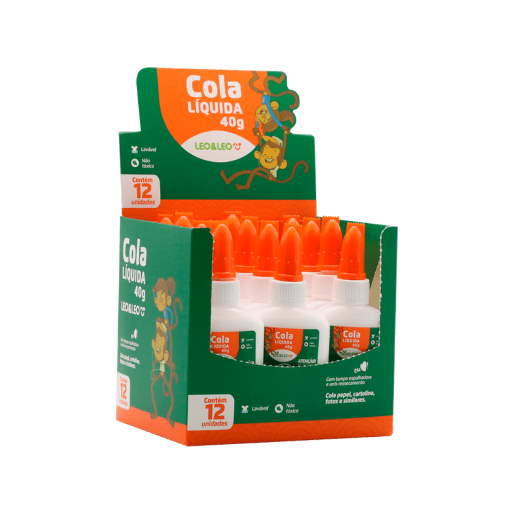 Cola Branca Escolar Líquida 40g LEO&LEO