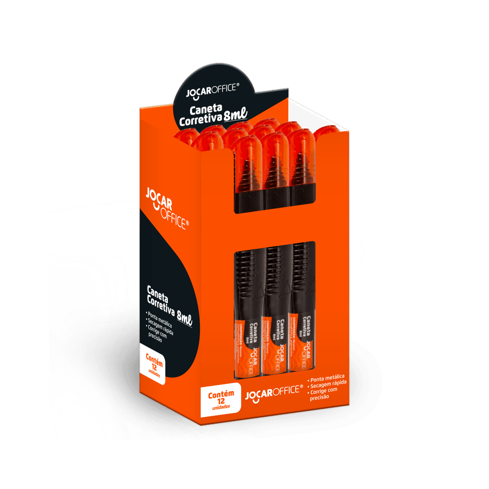 Caneta Corretiva 8ml JOCAR OFFICE