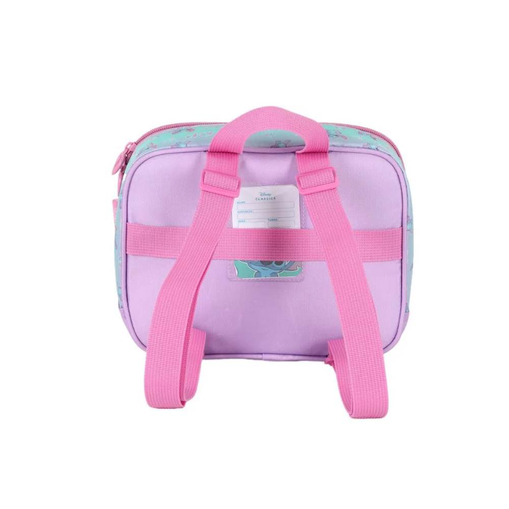 Lancheira Disney Stitch e Angel Roxo LUXCEL