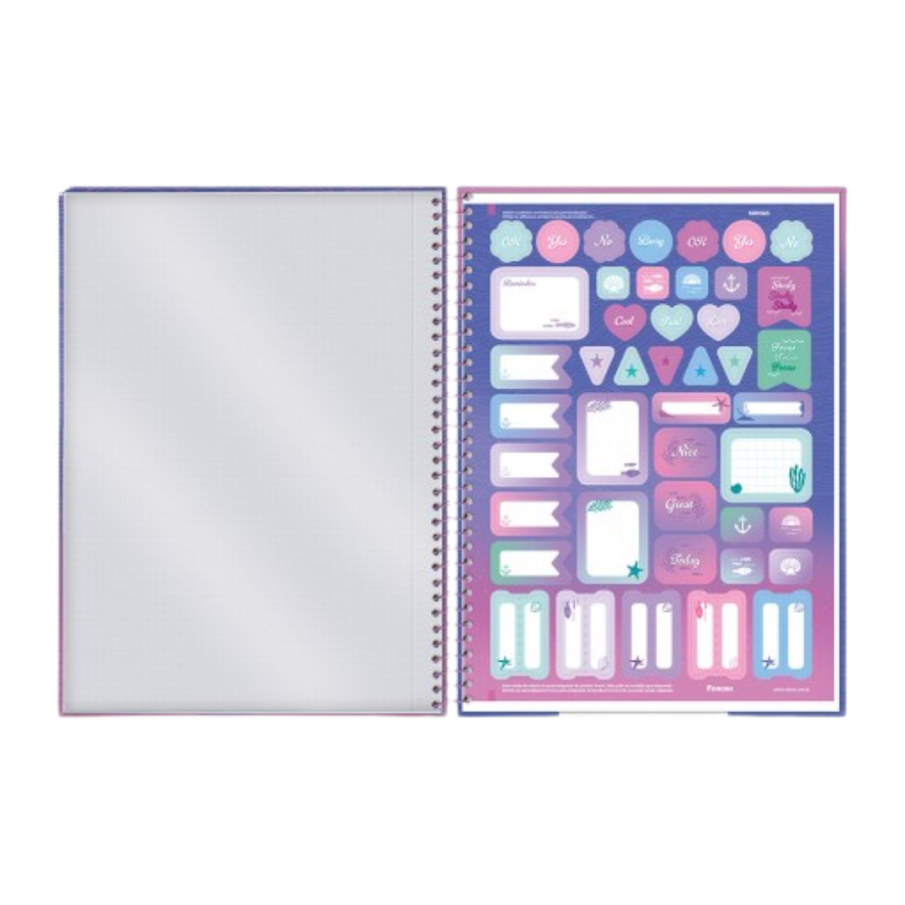 Caderno Universitário Sereia 1m 80f (The Ocean) FORONI