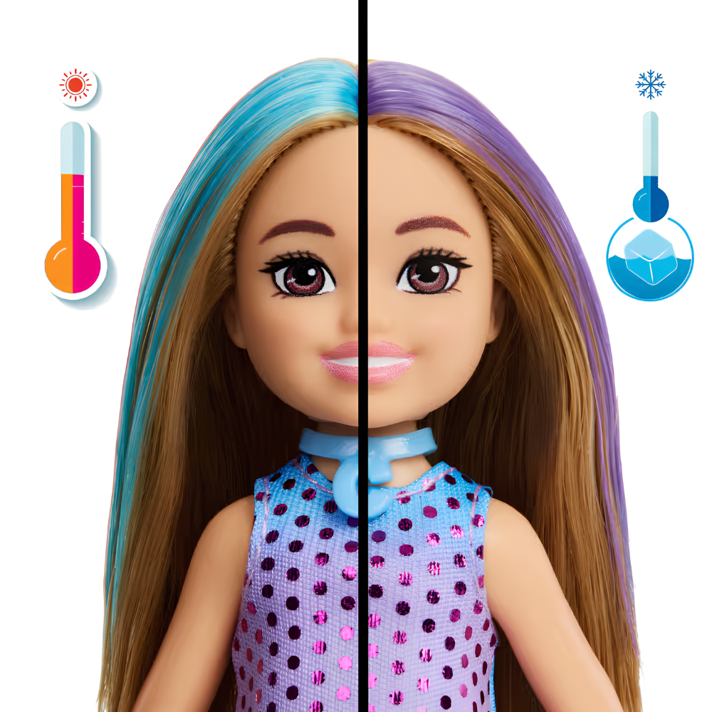 Boneca Barbie Chelsea Party Glamour Surpresa MATTEL