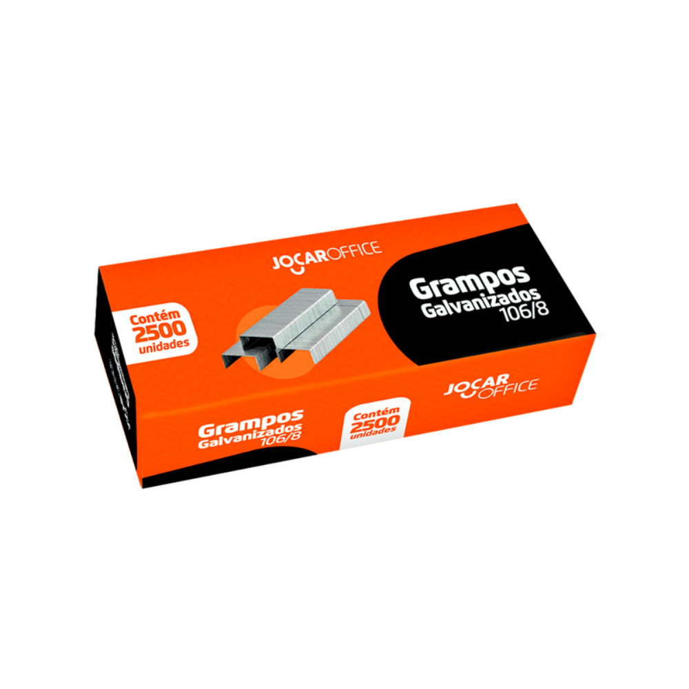 Grampo Galvanizado 106/8 2500un JOCAR OFFICE